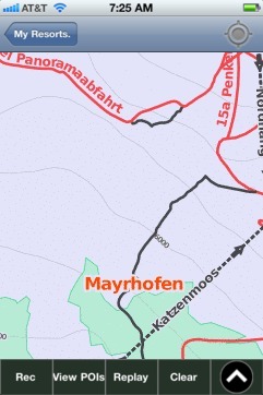 Mayrhofen ski map - iPhone Ski App