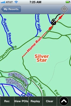 Silver Star ski map - iPhone Ski App