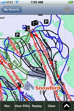 Snowbird ski map - iPhone Ski App