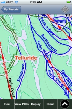 Telluride ski map - iPhone Ski App